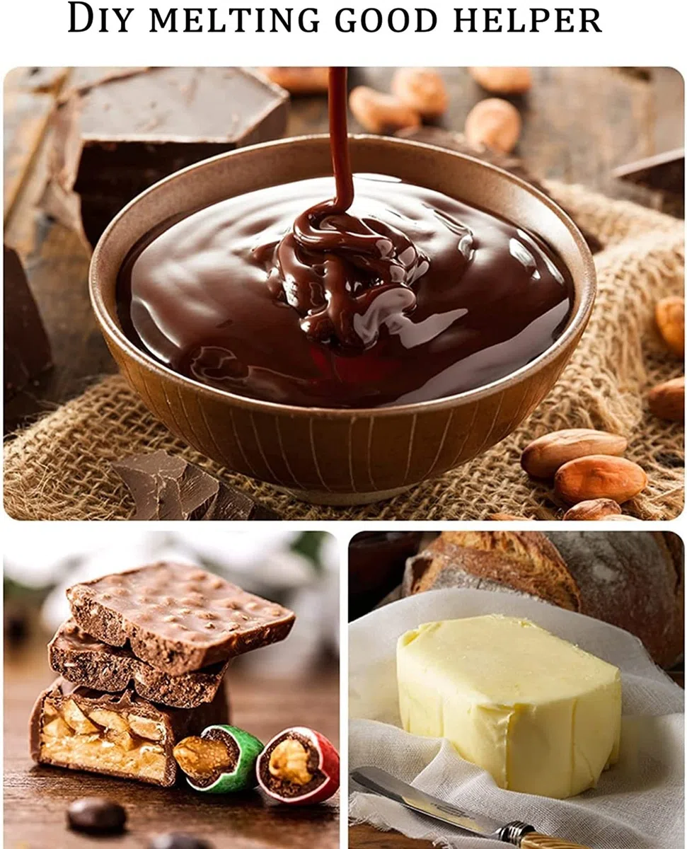 CUSMA Machine De Tempérage De Chocolat 10 ℃ ~ 80 ℃ Fondeur De Bricolage, Machine De Fonte De Chocolat Chaud De Chauffage d'eau De Contrôle De Température Automatique