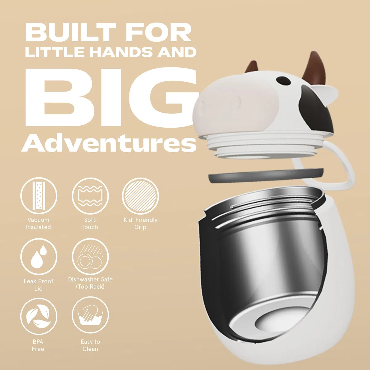 Porta Pranzo Bestie 600ml Asobu Cow