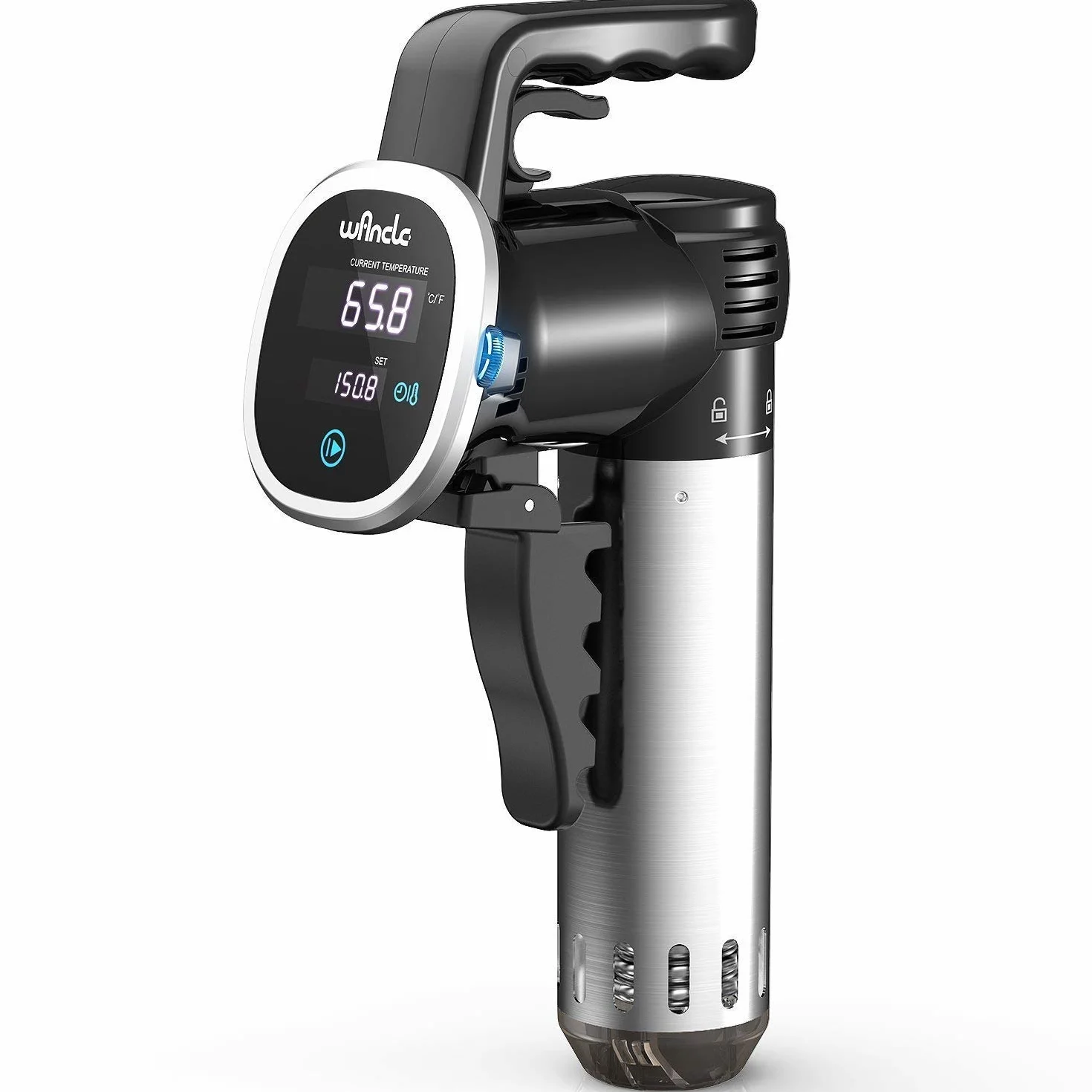 Cuiseur Sous Vide, Wancle Cuisson Sous Vide, 850 W, contrôle précis (+/- 0,1С), silencieux, fonctionnement à une main