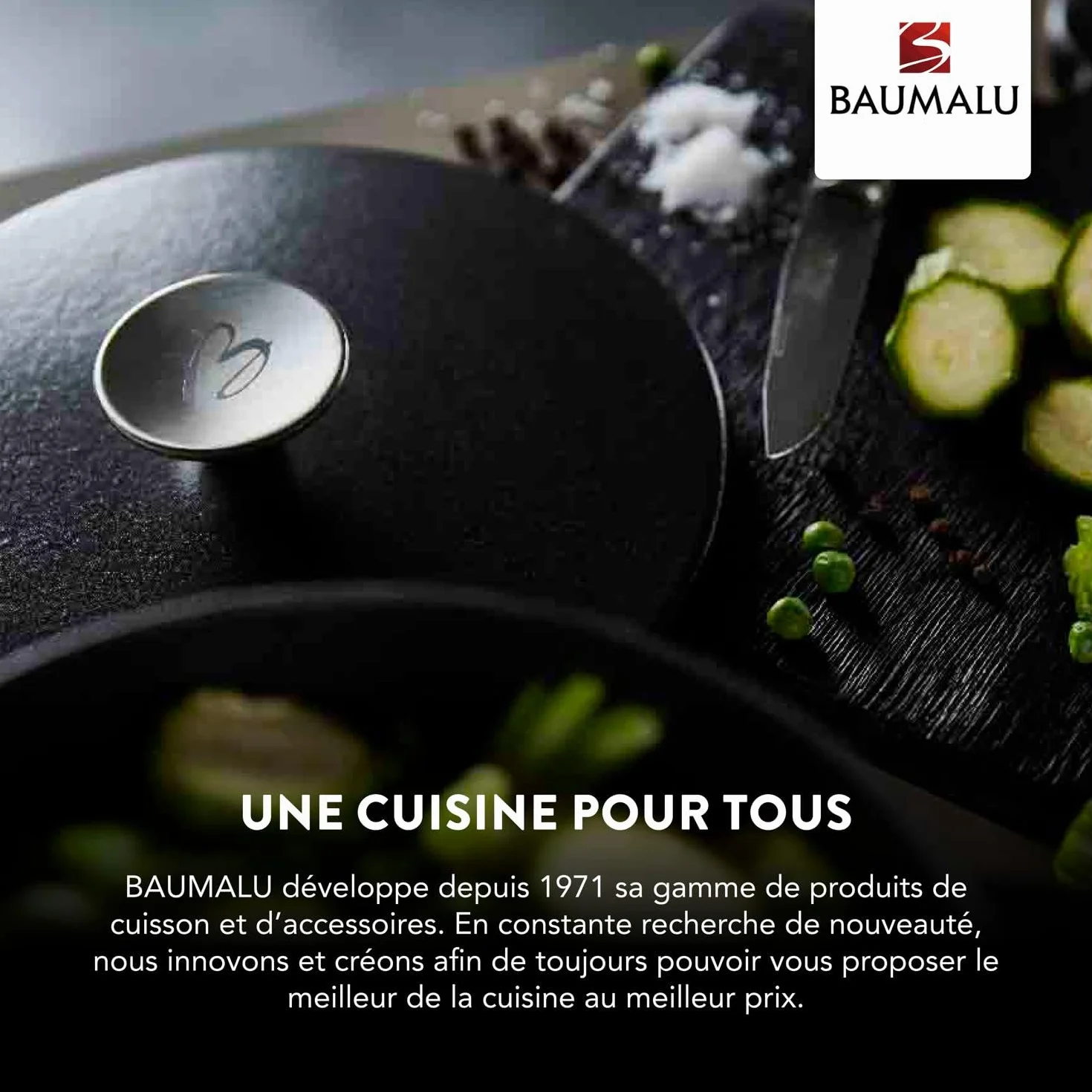 Baumalu, Combiné Vapeur 3 Corps Inox 20 cm Argenté - Ustensile de Cuisine en Acier Inoxydable, Compatible Tous Feux, Couvercle en Verre, Équipement Bakélite, Haute Qualité