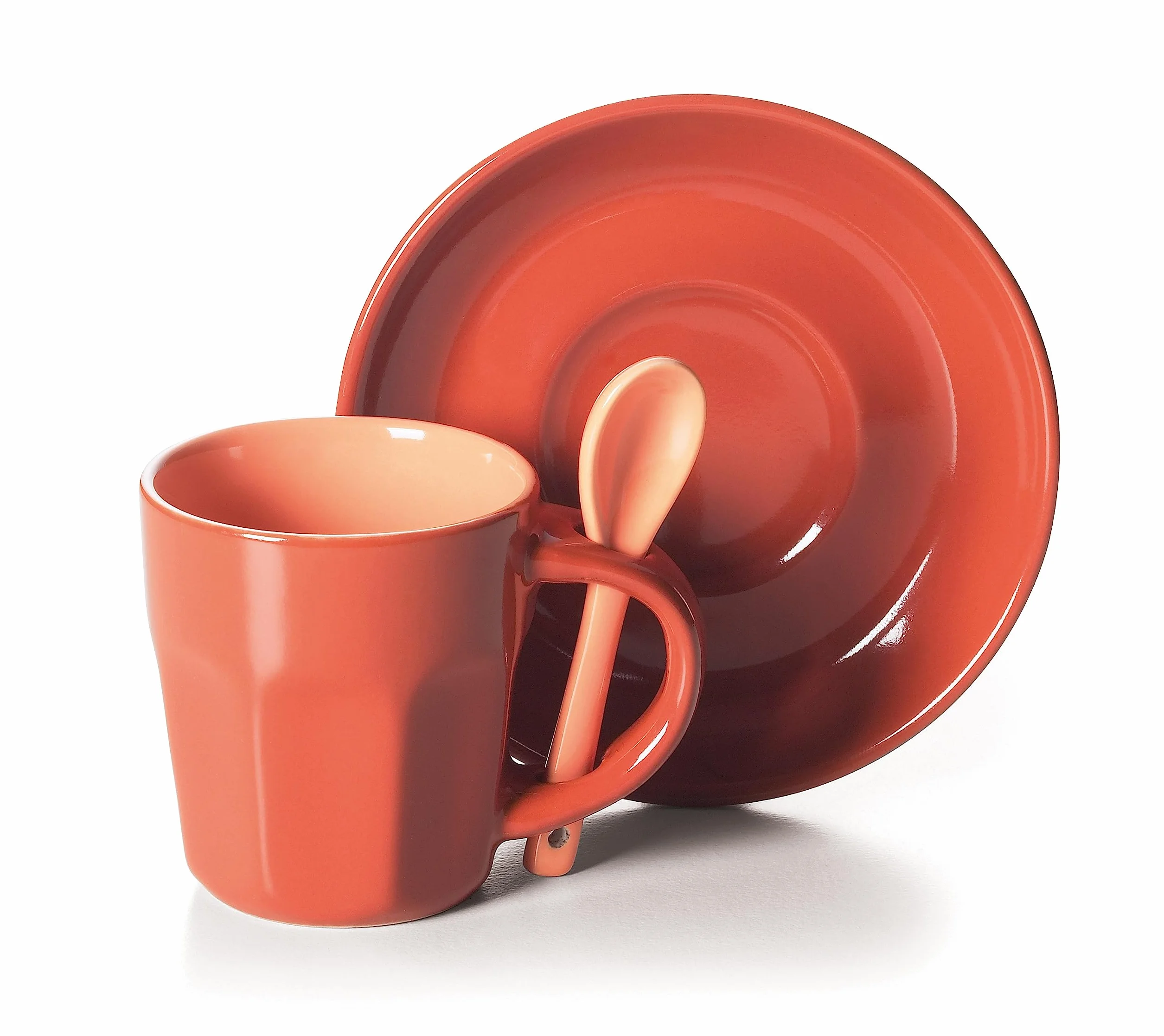 Excelsa Abbraccio Lot de 6 Tasses à café, céramique, Multicolore, 5,5 x 5,5 x 6,5 cm, 1,47 kg