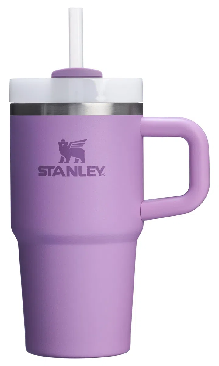 Stanley Quencher H2.0 - Gobelet avec poignée et paille de 591 ml – Couvercle Flowstate à 3 positions – Porte-gobelet compatible avec les voyages – Gobelet isotherme en acier inoxydable – Sans BPA –