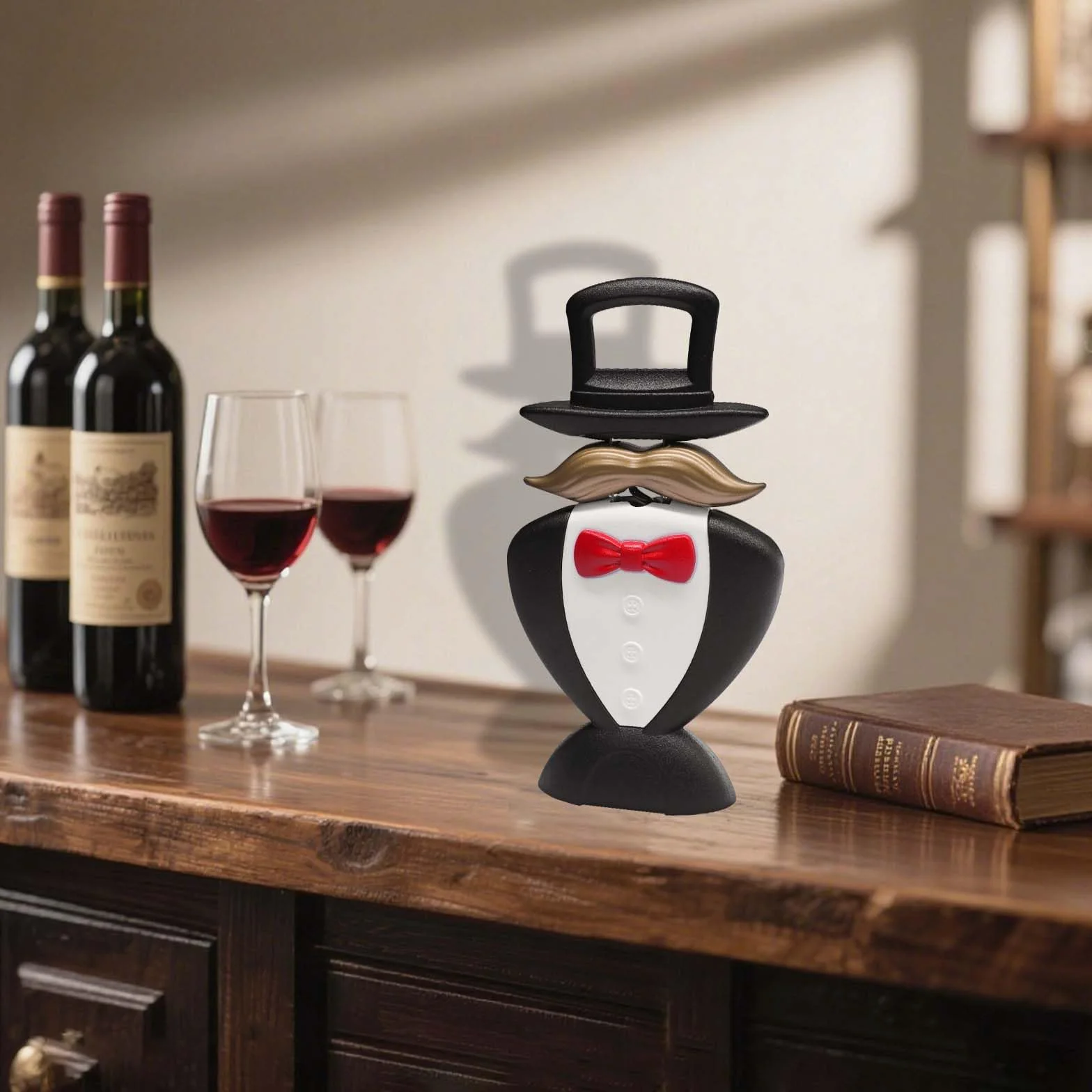 ZONSUSE Ouvre-bouteille Ao So Style Gentleman Anglais, Tire bouchon à Vin Gentleman,Tire-Bouchon Bilame pour Bouchons Fragiles de Vieux Vins,Idee Cadeau pour Collectionneurs de Vin