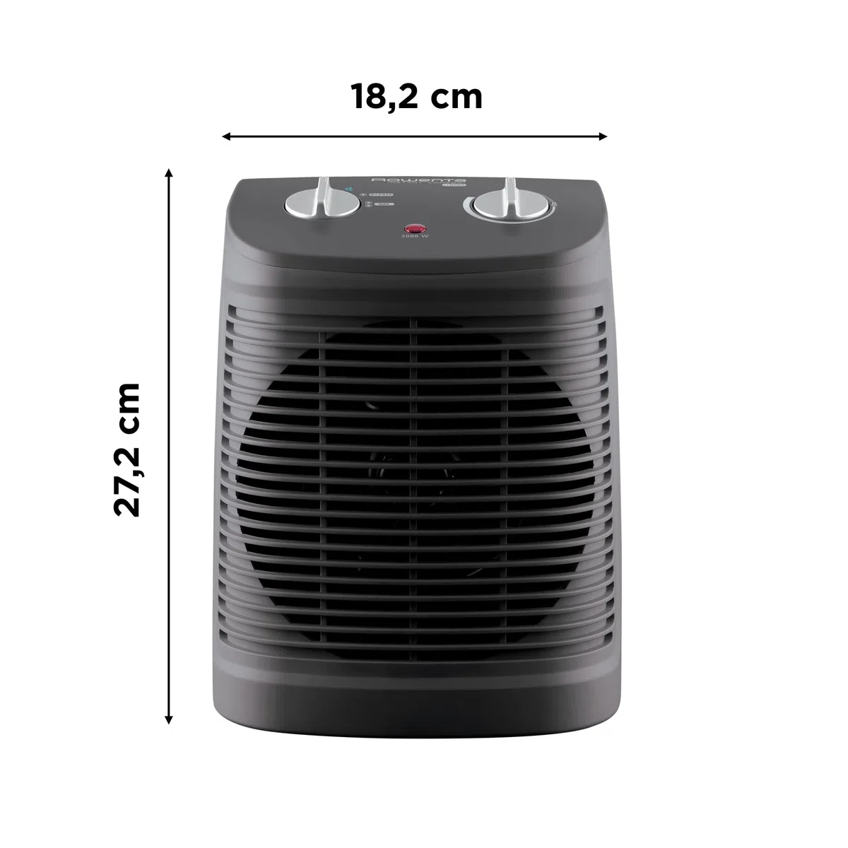 Rowenta Instant Comfort Compact Radiateur soufflant classique, Chauffage d'appoint, 2 modes de puissance, Chauffage silencieux, Compact, Transport et rangement faciles, Sécurité automatique SO2320F2