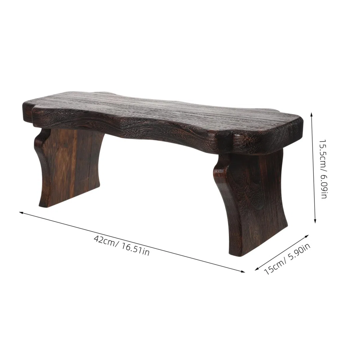 IMIKEYA Tabouret Bois Massif Petit Tabouret Sol Portable Bois Massif Petite Assise