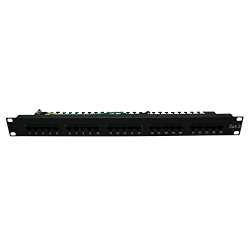 Waytex 37200 Panneau de Brassage 19" 1 U 25 Ports Cat. 3