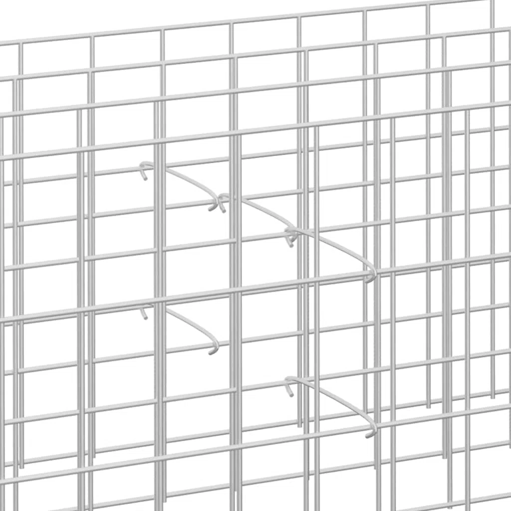 Lot de 50 crochets Gabion en acier galvanisé 30 cm