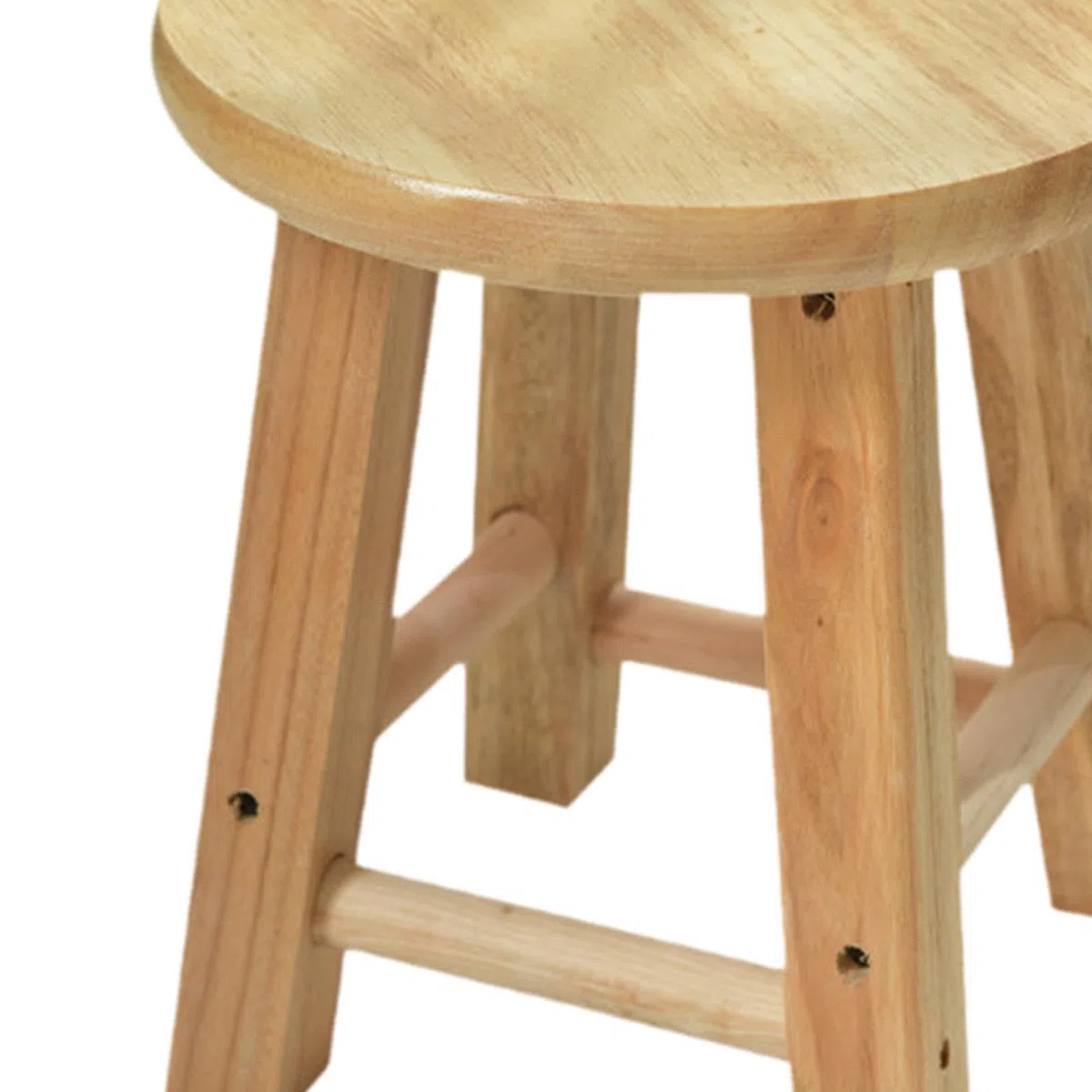 Sharplace Tabouret en Bois Petit Repose-Pieds décoratif Plante Tabouret escabeau Tabouret Rond en Bois pour Salle de Jeux Maison Chambre Porte, Style A, Hauteur 30cm
