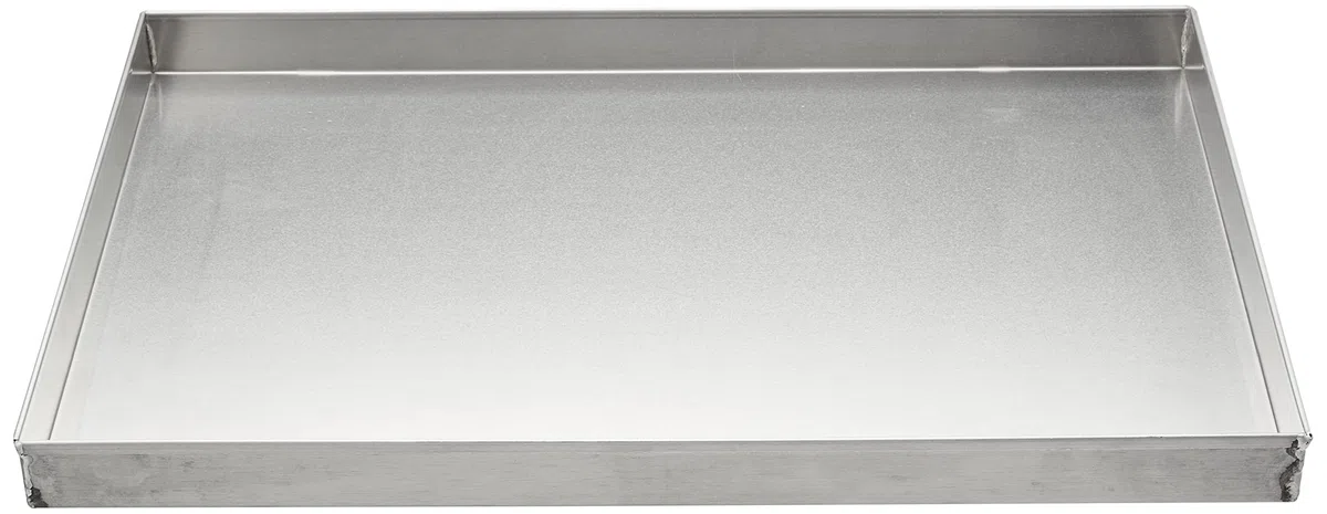 Pentole Agnelli Pâtisserie et pizza Plat à pizza rectangulaire en alliage d'aluminium 3003 avec bords droits, 60 x 40 x 4 cm
