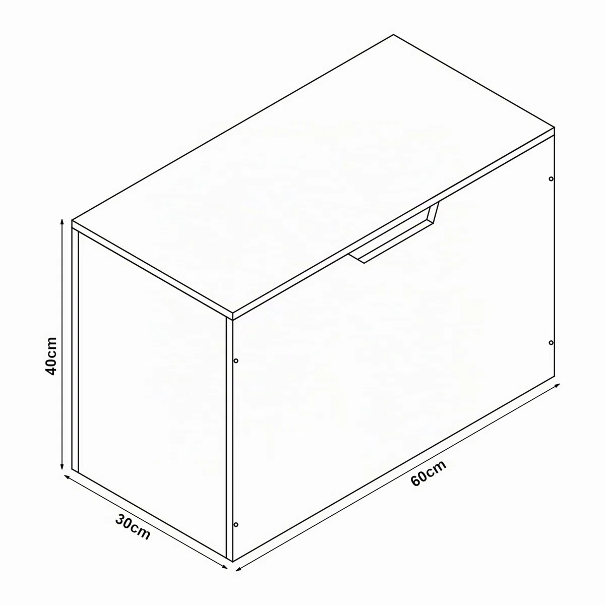 [en.casa] Coffre à Jouets pour Enfant Meuble de Rangement à Couvercle Rabattable Banc à Motif Koala Capacité de Charge 70 kg Panneau de Particules 40 x 60 x 30 cm Blanc Gris Bleu