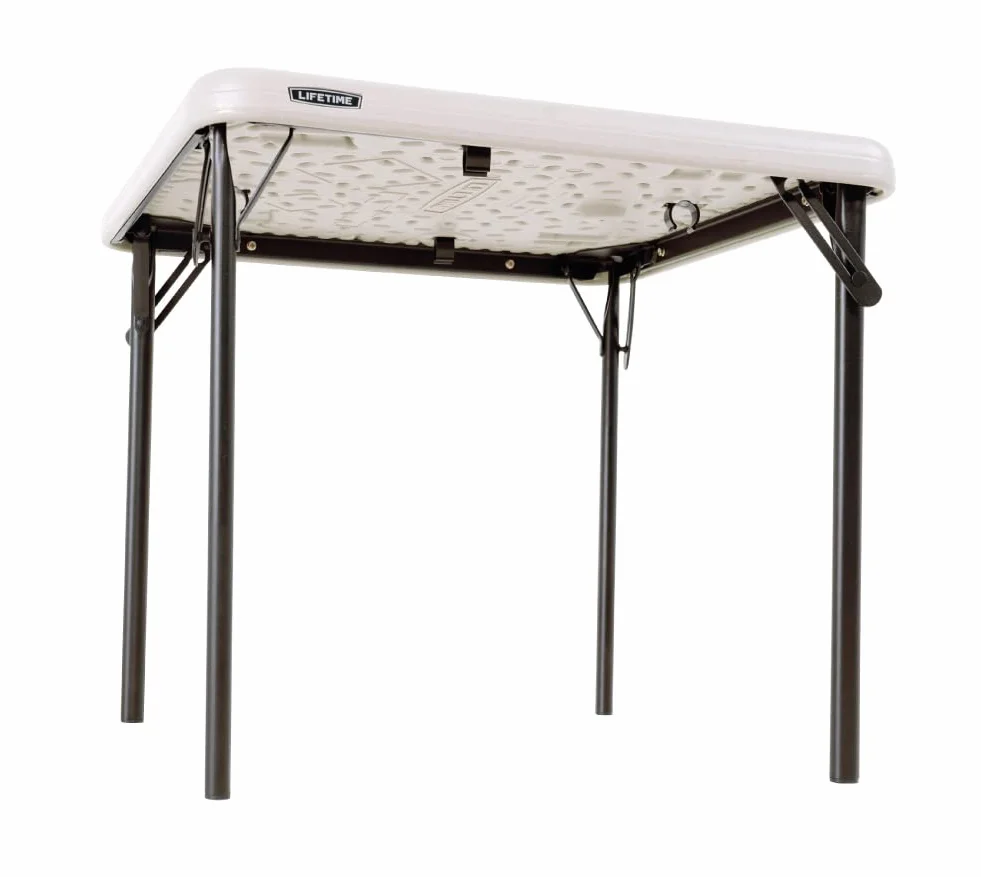 LIFETIME Table Pliante carrée pour Enfant Beige 61,5x61,5x53,5cm 80425