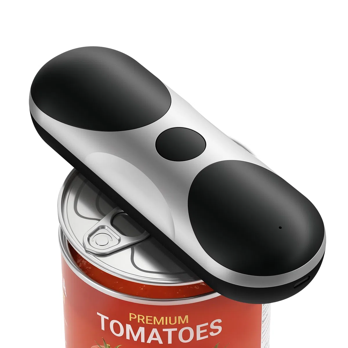 Ouvre-boîte électrique rechargeable pour personnes âgées souffrant d'arthrite - Fonctionnement automatique à une touche - Avec bord lisse - Pour petites ou grandes boîtes