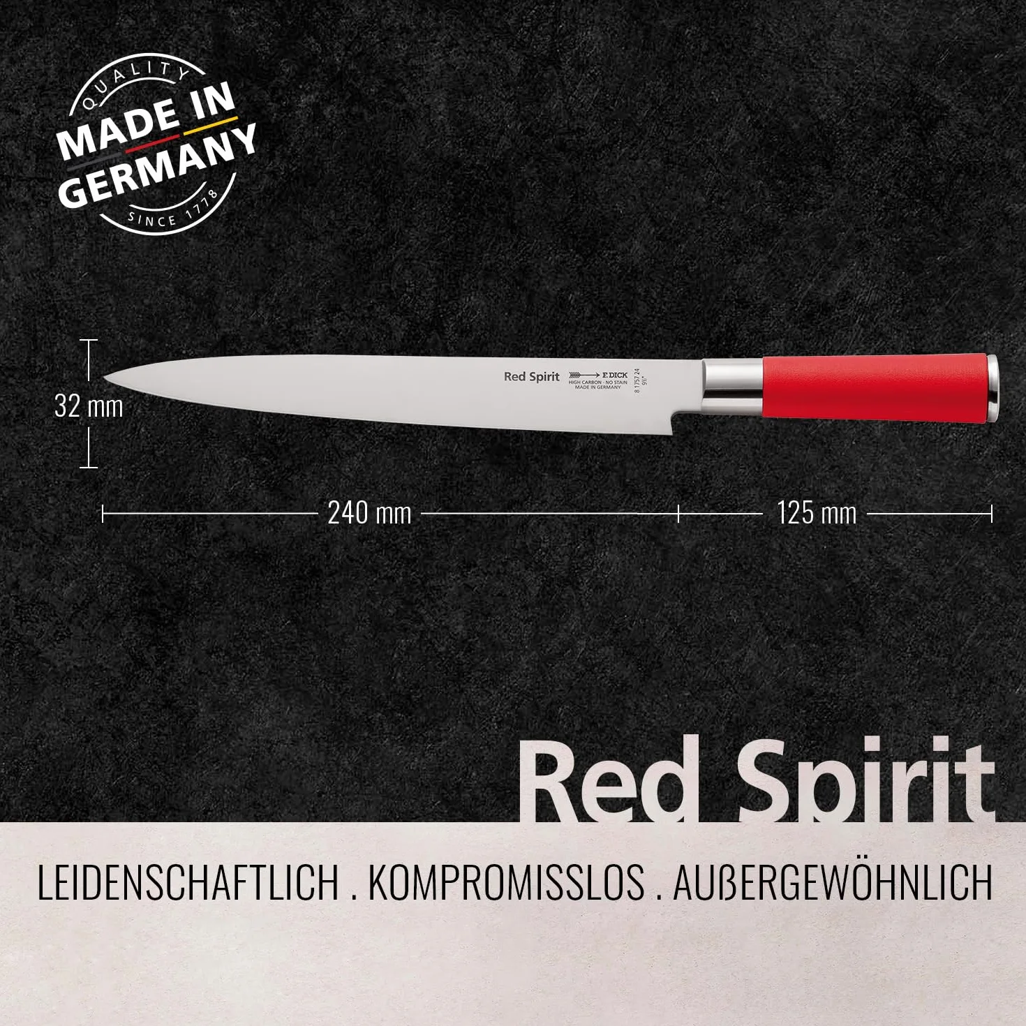 Dick Yanagiba Sushimesser Red Spirit