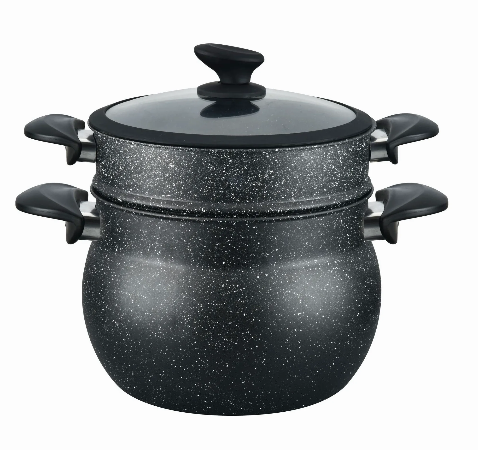 Cheffinger Pot à couscous Cheffinger - 26cm - 12L - Noir