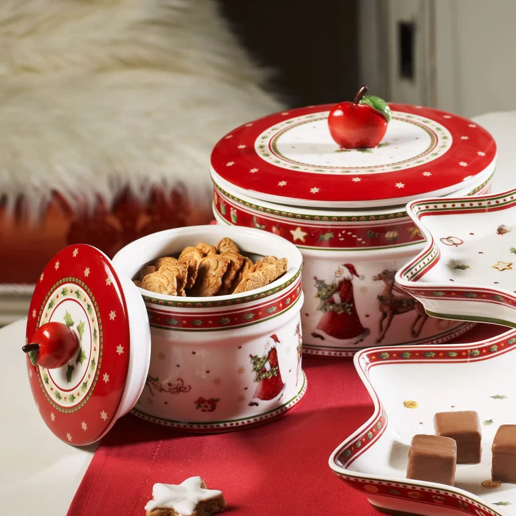 Villeroy & Boch – Winter Bakery Delight, Grande Boîte De Conservation Pour Des Pâtisseries Et Des Biscuits, Porcelaine Premium, Multicolore