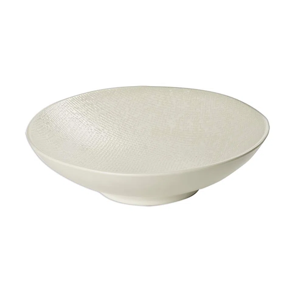 Table Passion - Assiette creuse Vésuvio blanc 19 cm (Lot de 6)