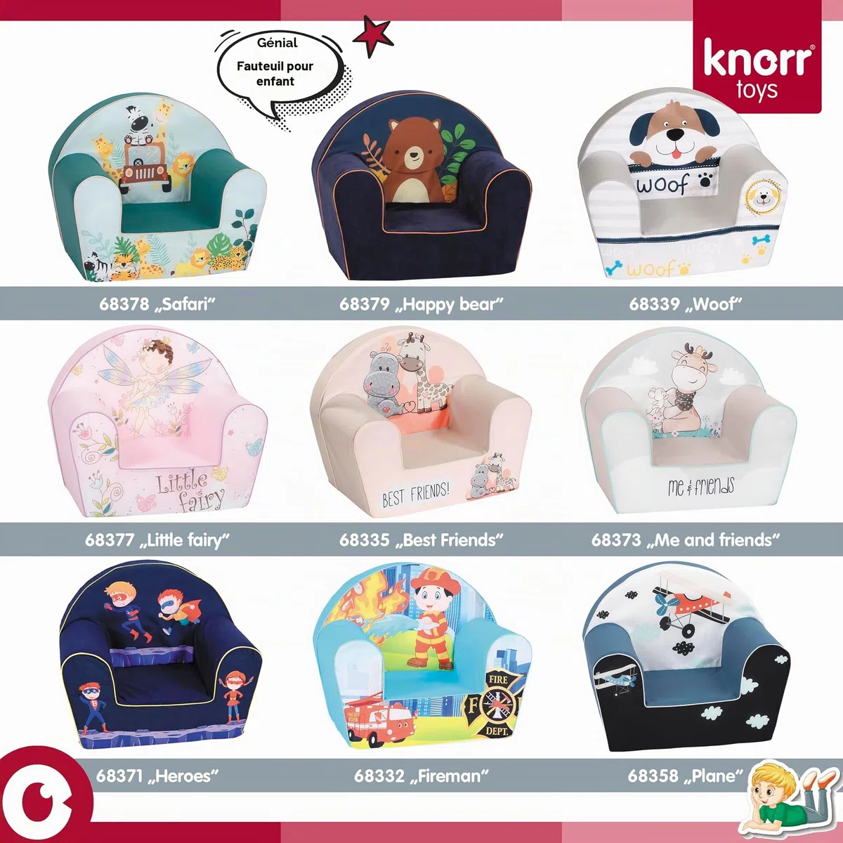 Knorrtoys 68378 Safari Fauteuil pour Enfant