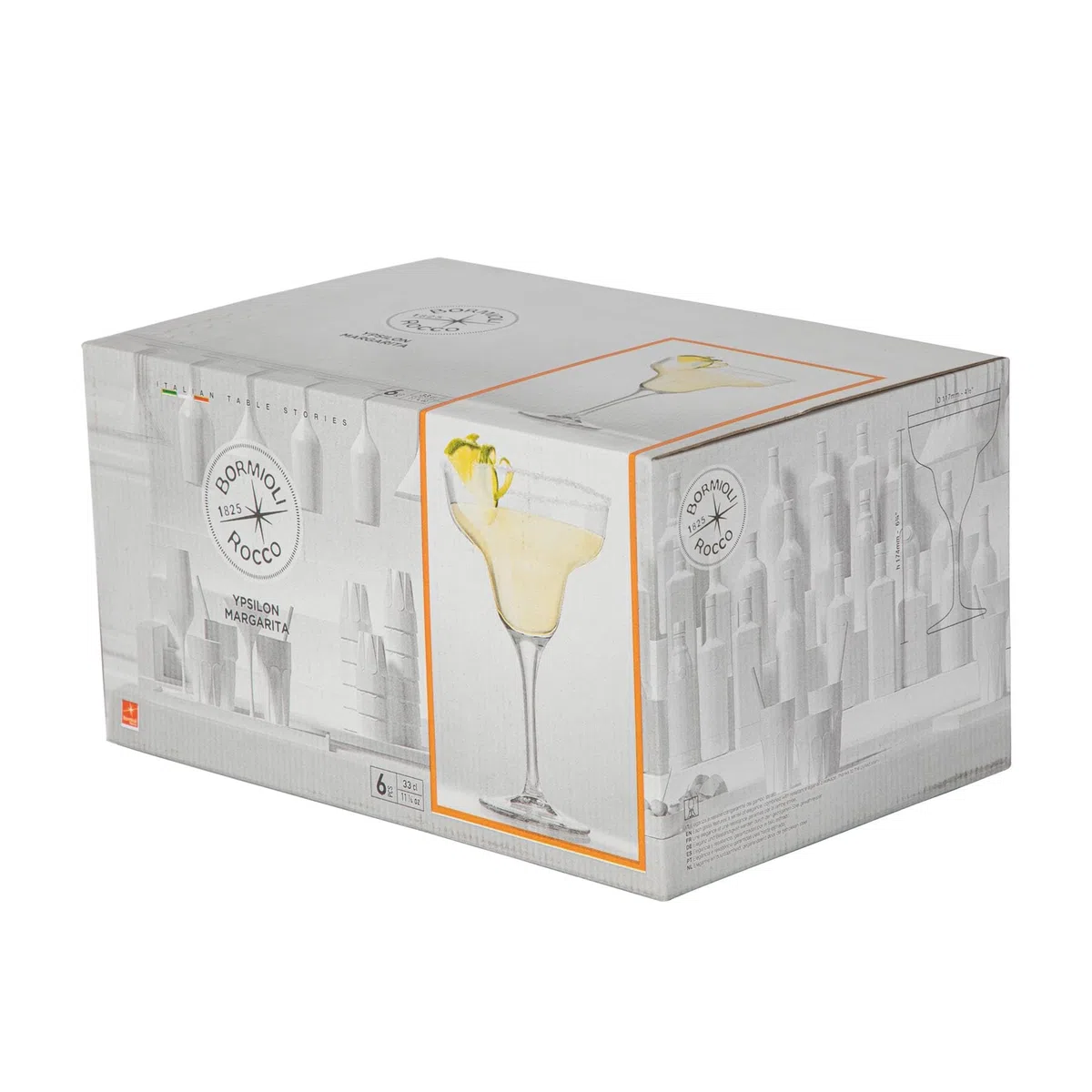 Bormioli Rocco Verres à Margarita Ypsilon de 330 ML (11,5 oz) - Pack de 6