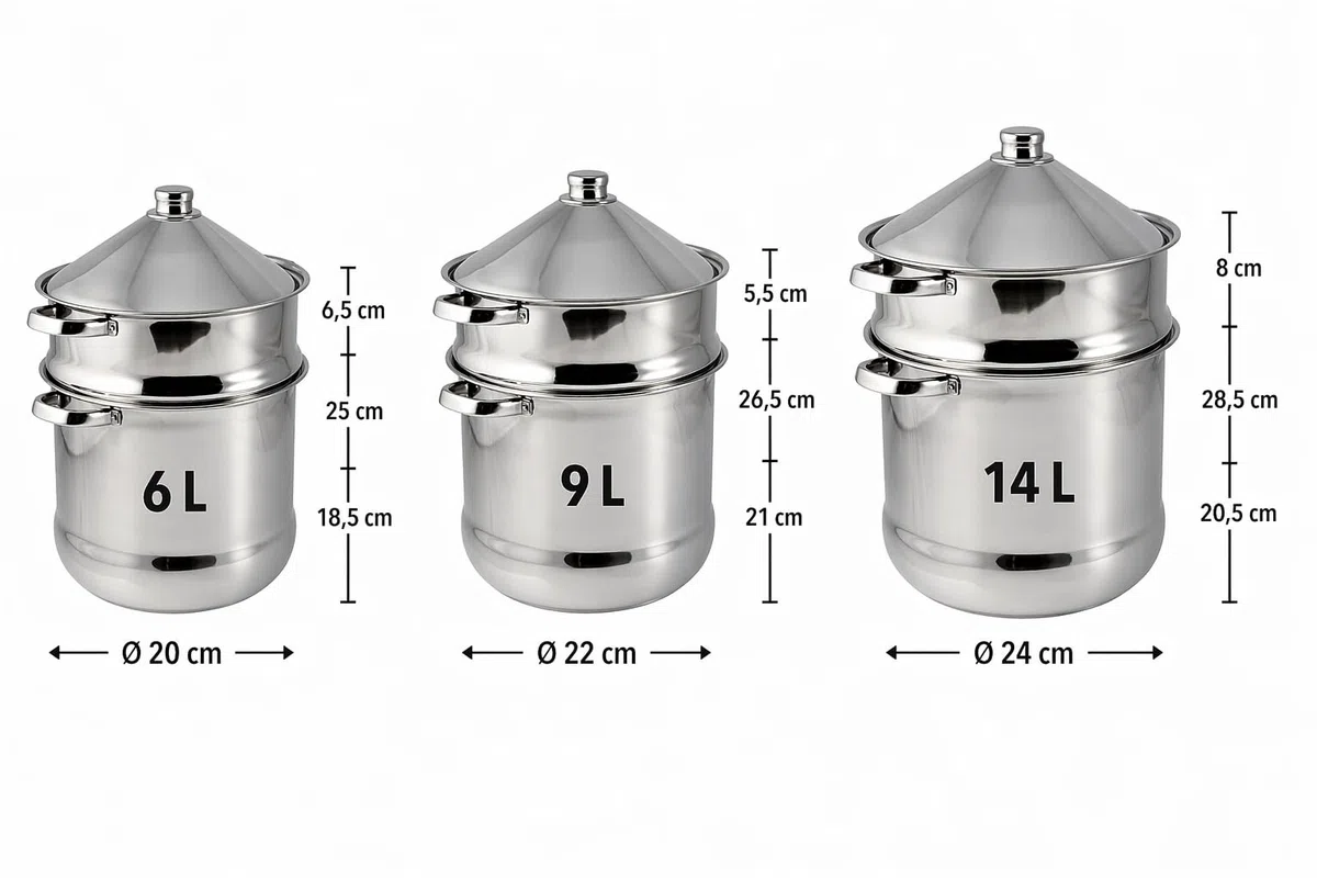 Couscoussier tajine 24 cm 14 litres