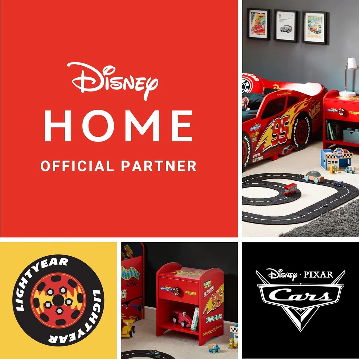 Disney Pixar Cars – Flash McQueen – Fauteuil Enfant en Mousse, Confort Premium, Dossier Stable Anti-pli, Anti-basculement, Léger – Fabriqué en UE