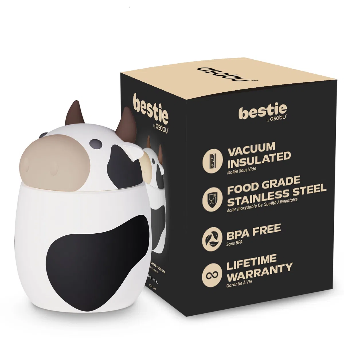 Porta Pranzo Bestie 600ml Asobu Cow