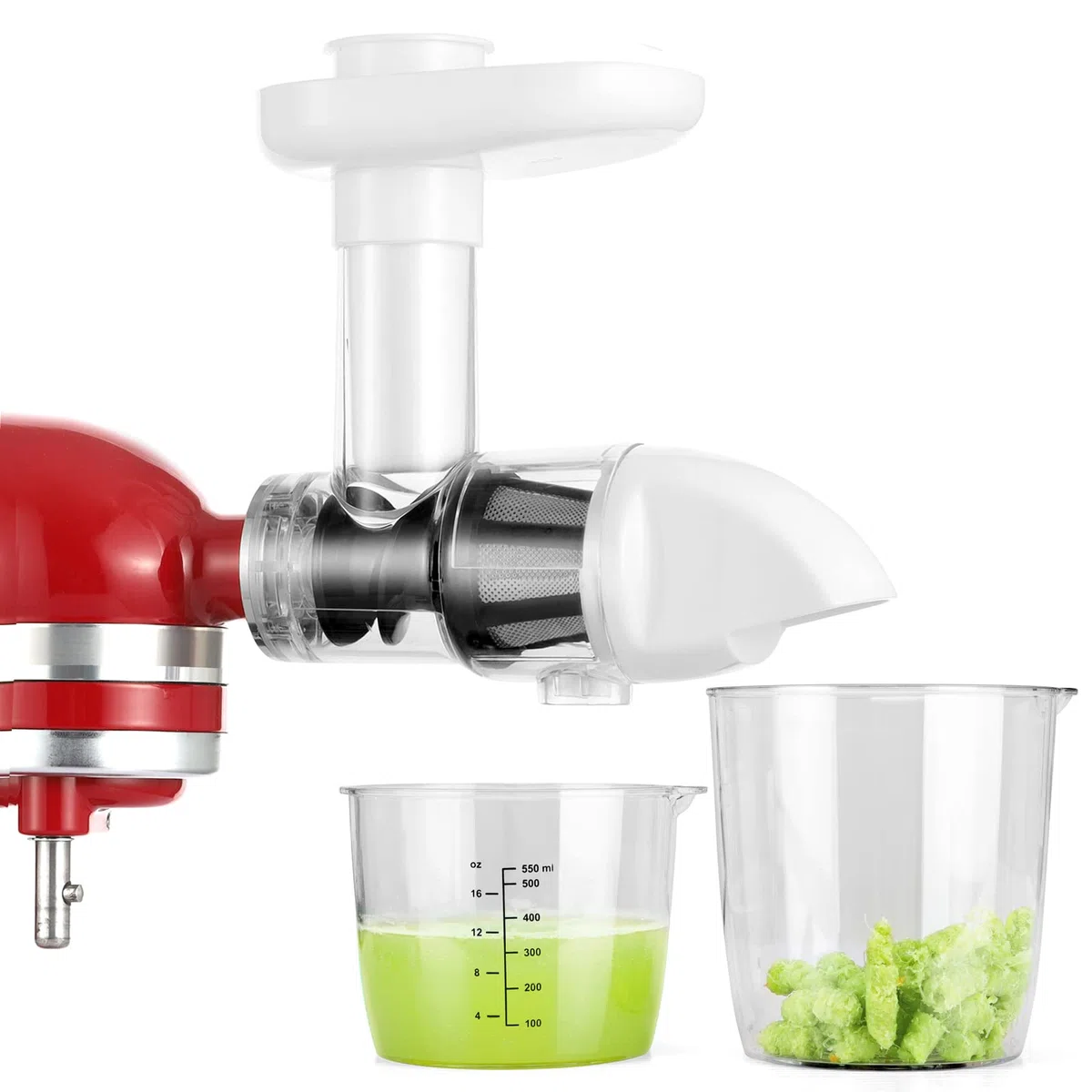 Gdrtwwh Presse-agrumes pour tous les mélangeurs KitchenAid - lent, accessoires presse-agrumes, à mâcher (blanc), GD500