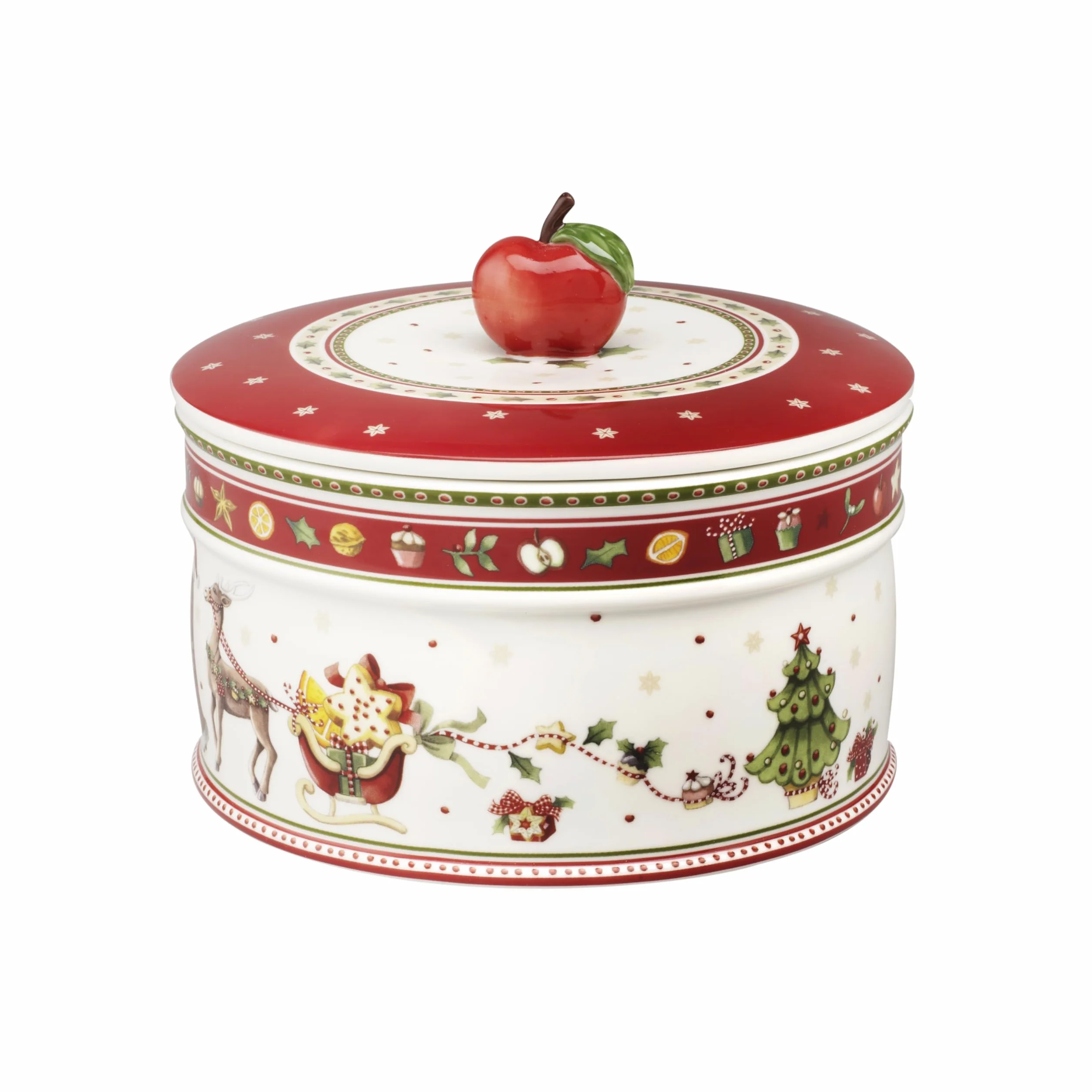 Villeroy & Boch – Winter Bakery Delight, Grande Boîte De Conservation Pour Des Pâtisseries Et Des Biscuits, Porcelaine Premium, Multicolore