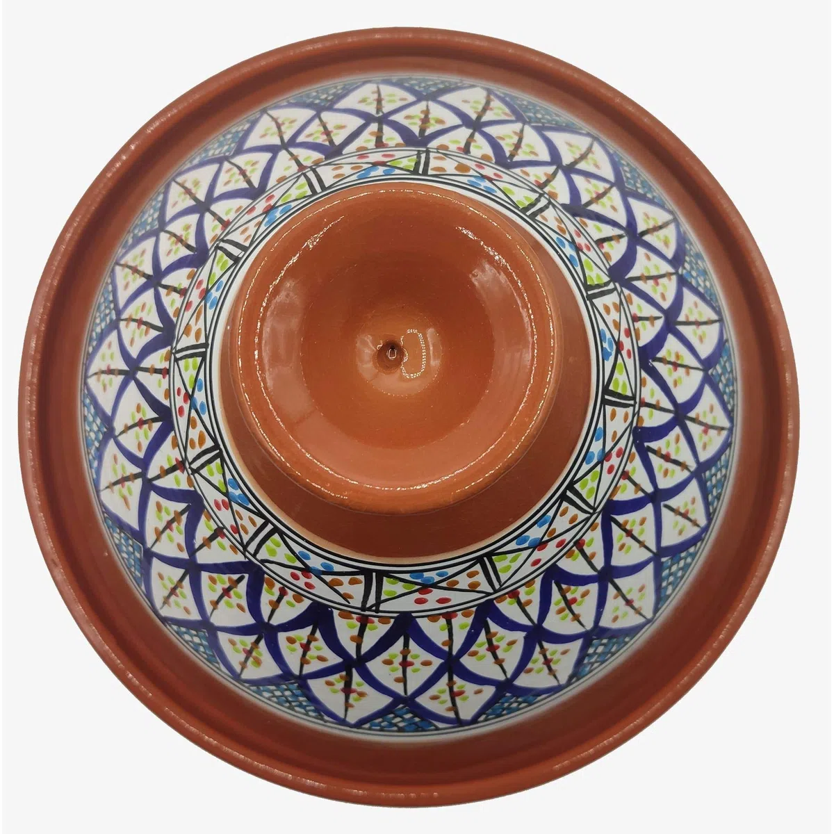 Tajine Casserole en terre cuite Assiette ethnique marocaine tunisienne XL 32 cm 2910201100
