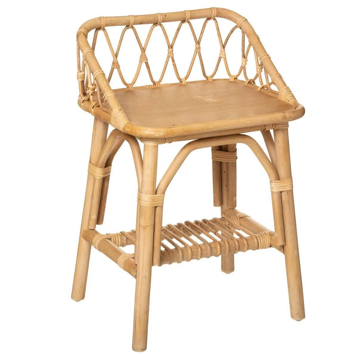 Atmosphera - Table de Chevet Enfant - rotin H56 cm