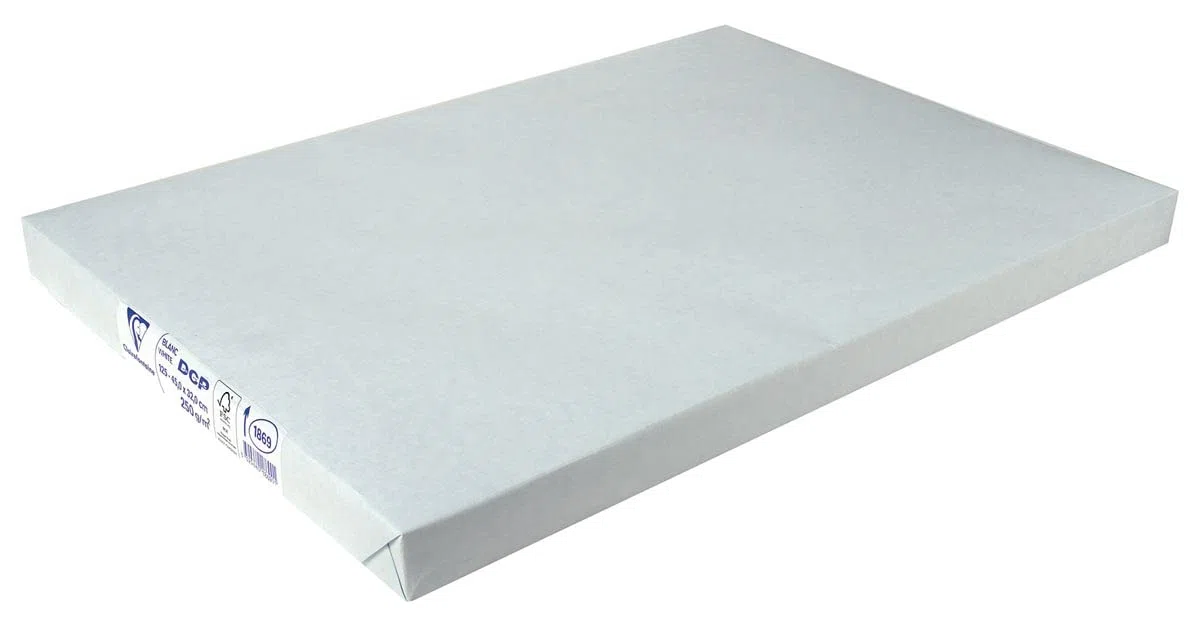 Ramette de 125 feuilles de papier DCP blanc, SRA3, 250 g/m² - Lot de 4