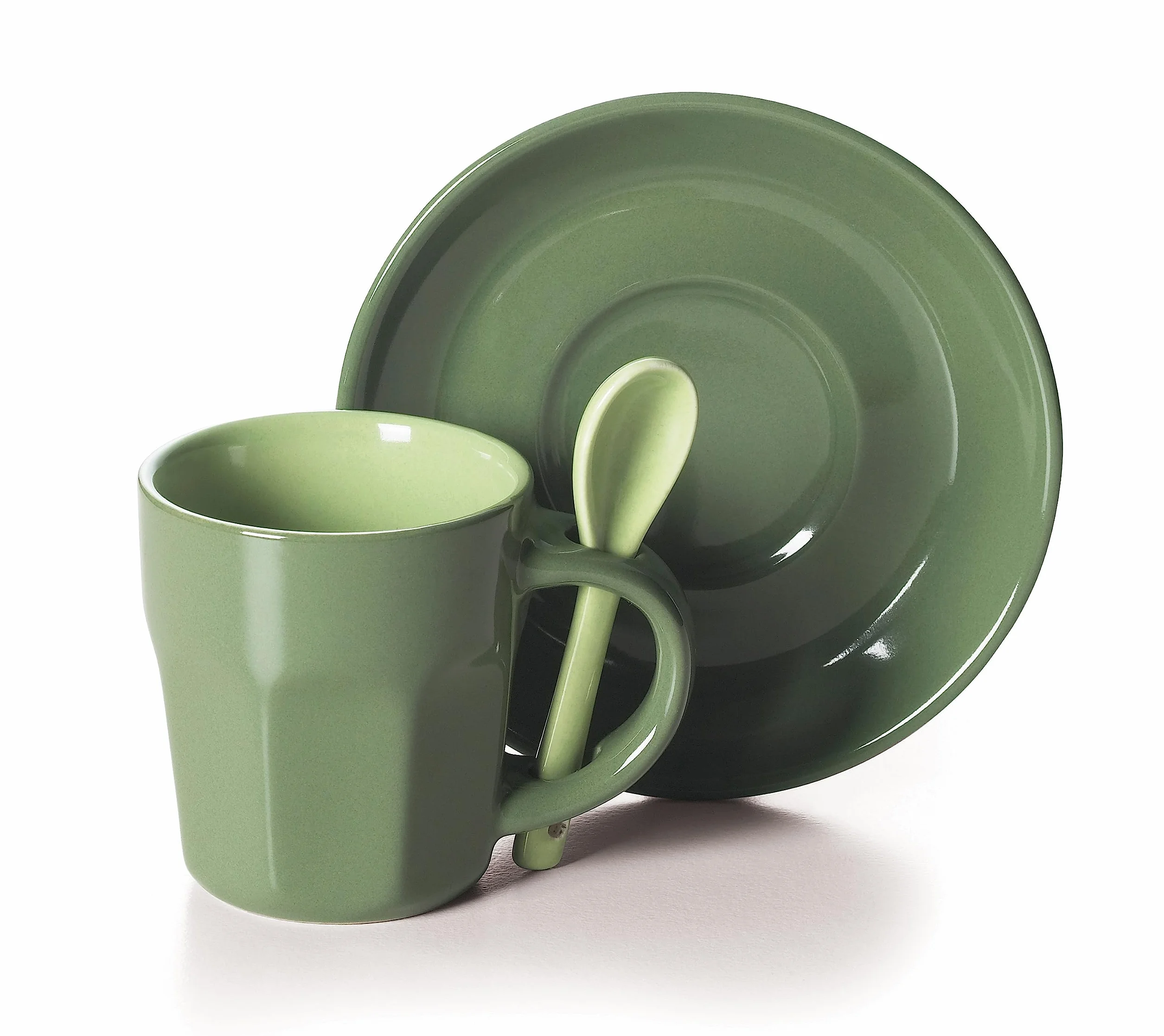 Excelsa Abbraccio Lot de 6 Tasses à café, céramique, Multicolore, 5,5 x 5,5 x 6,5 cm, 1,47 kg