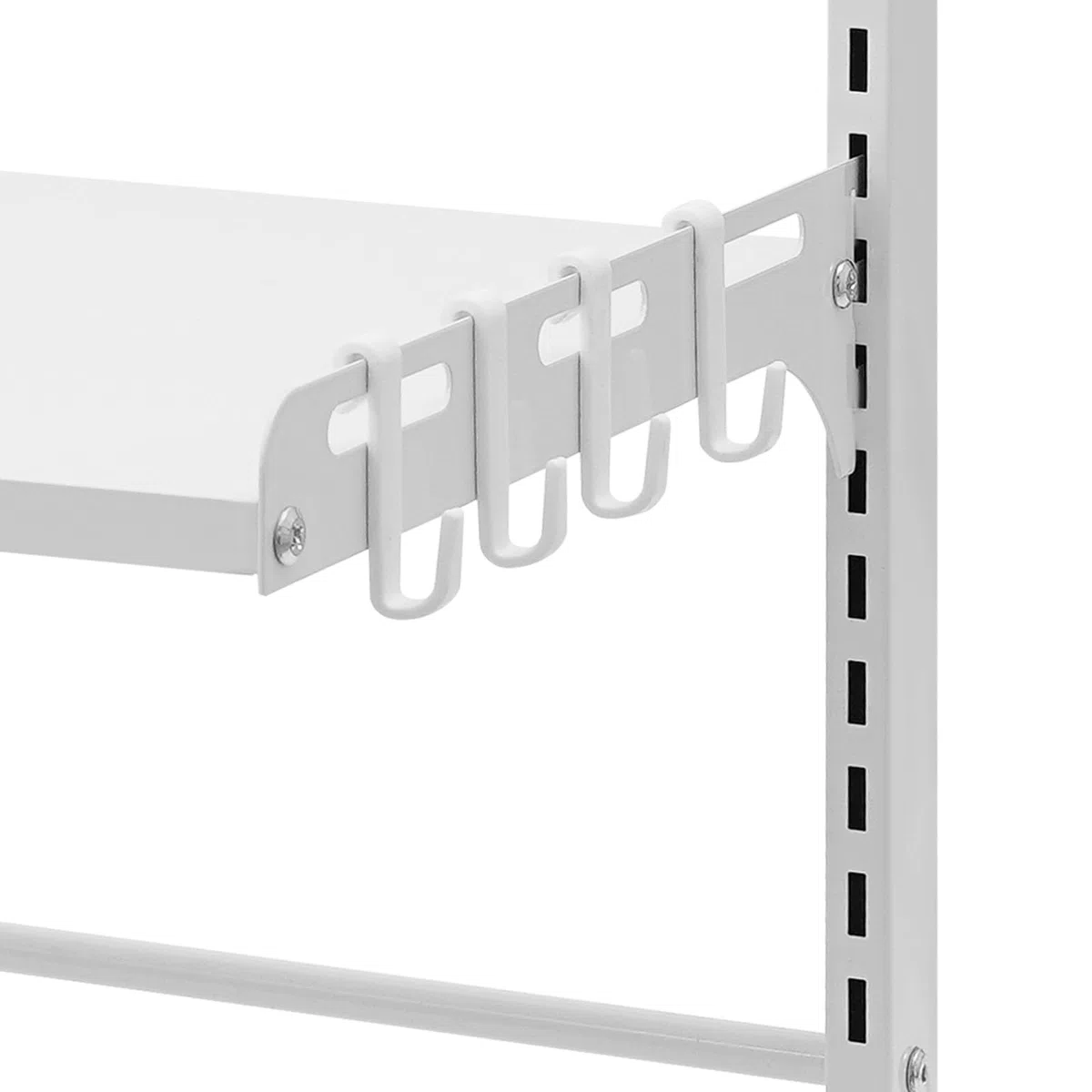 Étagère extensible pour micro-ondes avec 4 crochets, 2 niveaux, hauteur réglable de 27 à 52 cm, support pour micro-ondes, boulangerie, organisateur pour plans de travail de cuisine, blanc