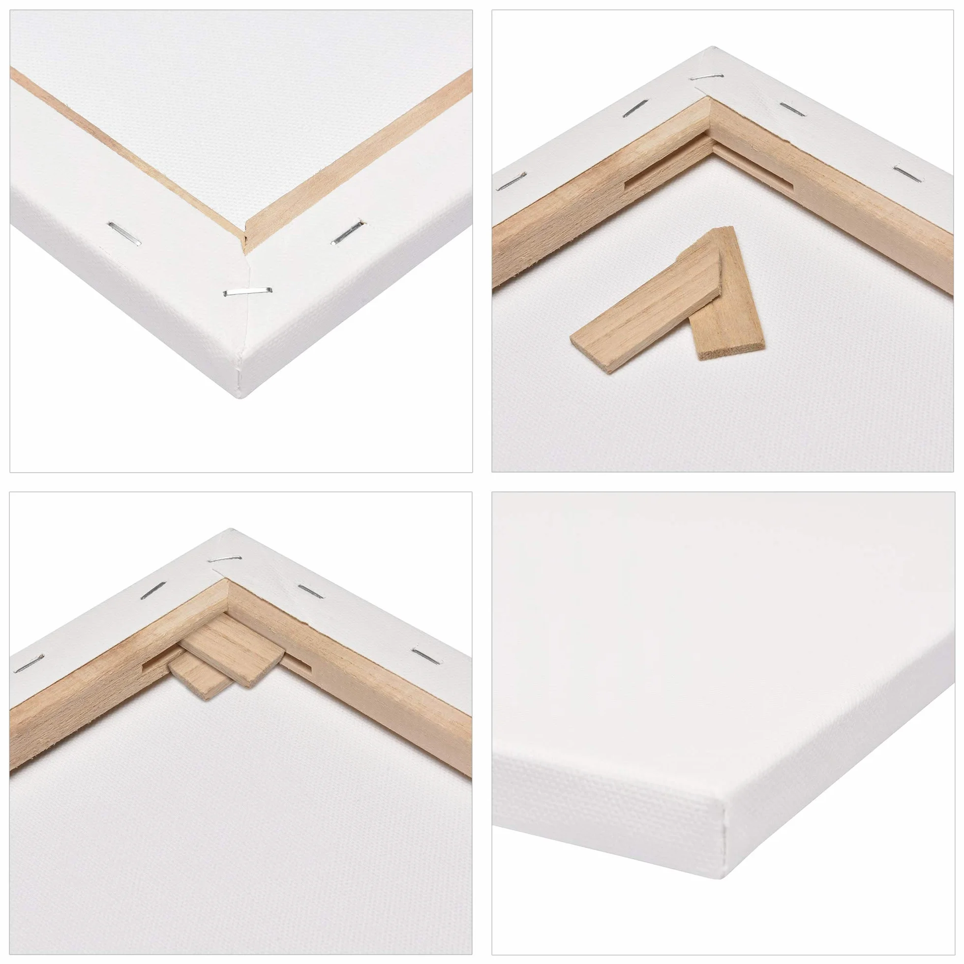 Artina Lot de 5 Premium Toile Peinture 40x60 cm – Canvas Châssis Bois Stable 380 g/m² 100% Coton – Toile Blanche Vierge Peinte au préalable – Tableau a Peindre