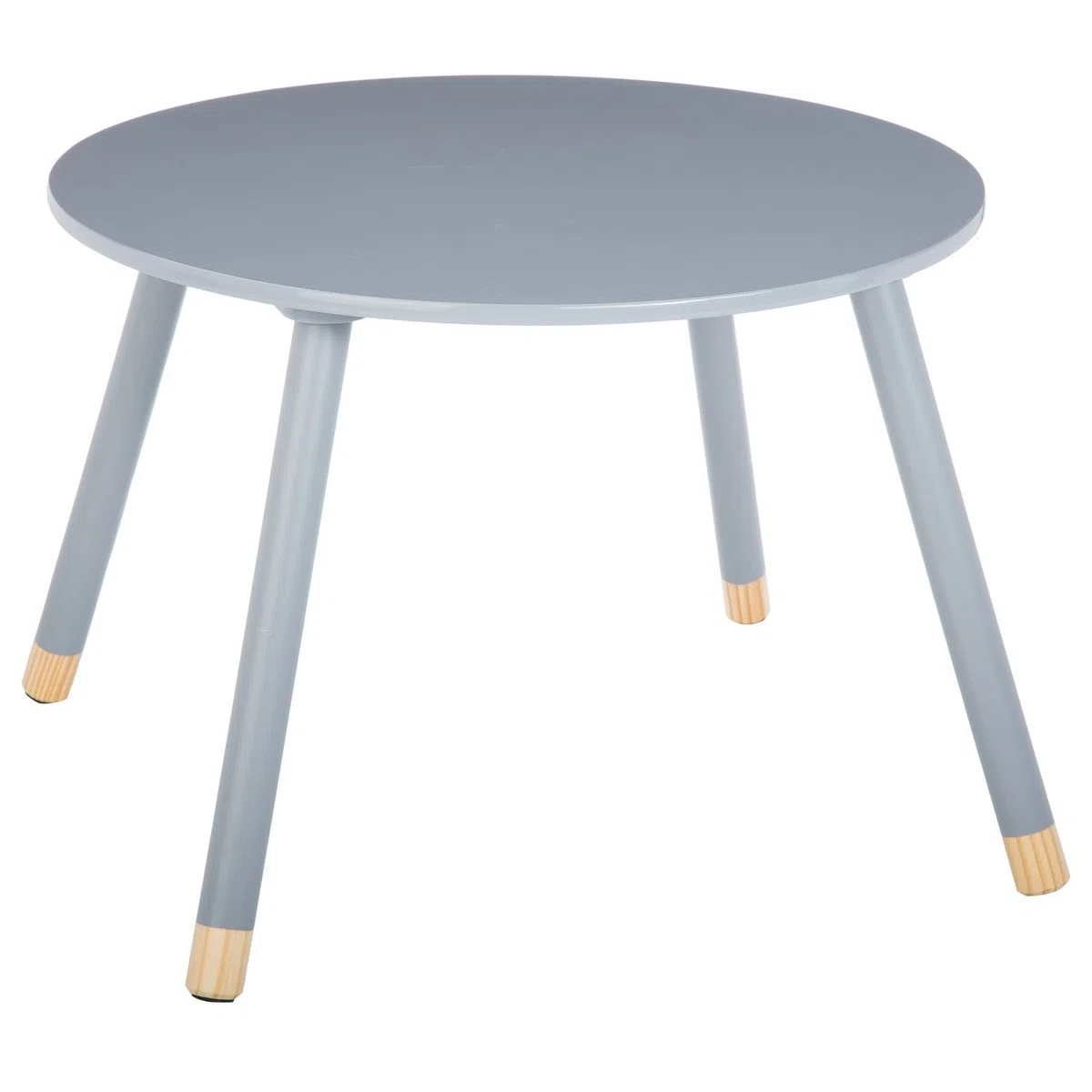 Atmosphera Kids Table Enfant Douceur - Diam. 60 cm - Gris