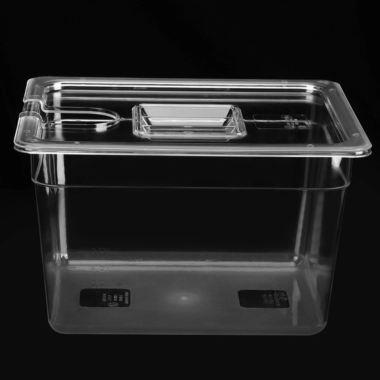 Récipient Sous Vide de 11 L avec Couvercle pour Thermoplongeur – Accessoire de Bain-marie pour la Cuisson à Basse Température