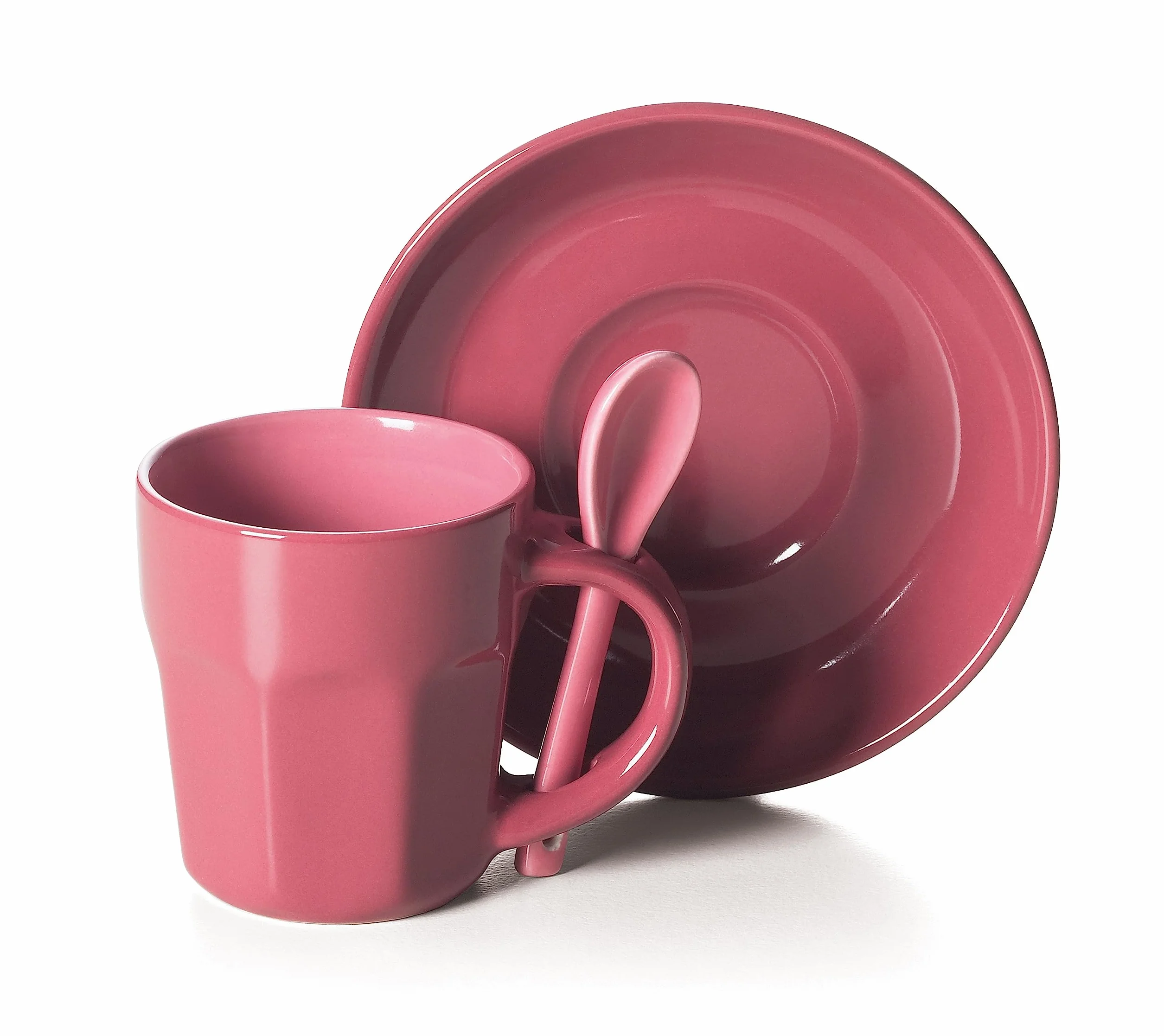 Excelsa Abbraccio Lot de 6 Tasses à café, céramique, Multicolore, 5,5 x 5,5 x 6,5 cm, 1,47 kg