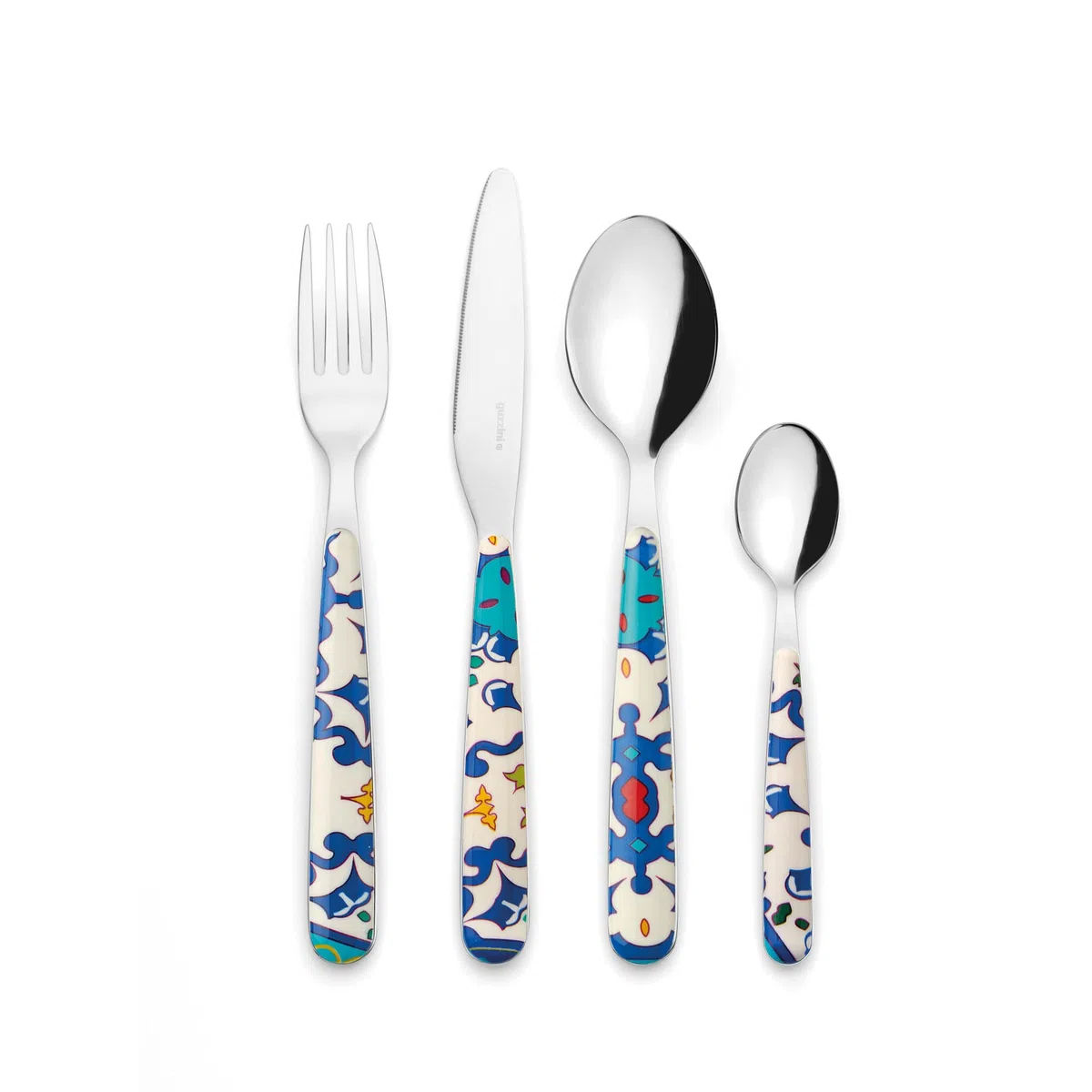 Guzzini - FLOWER&LEMON Set de 24 Couverts - Bleu Méditerranée - 28194076