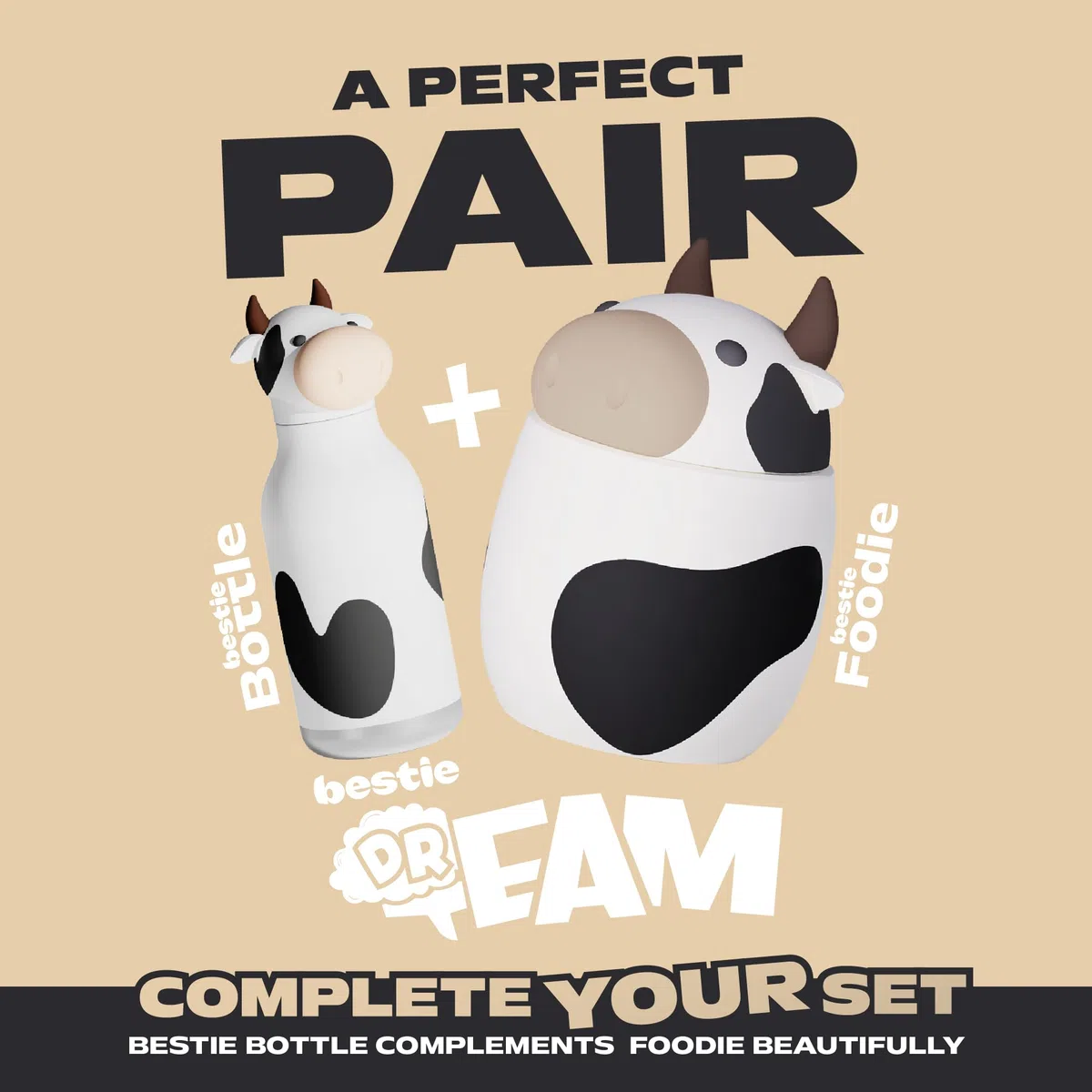 Porta Pranzo Bestie 600ml Asobu Cow