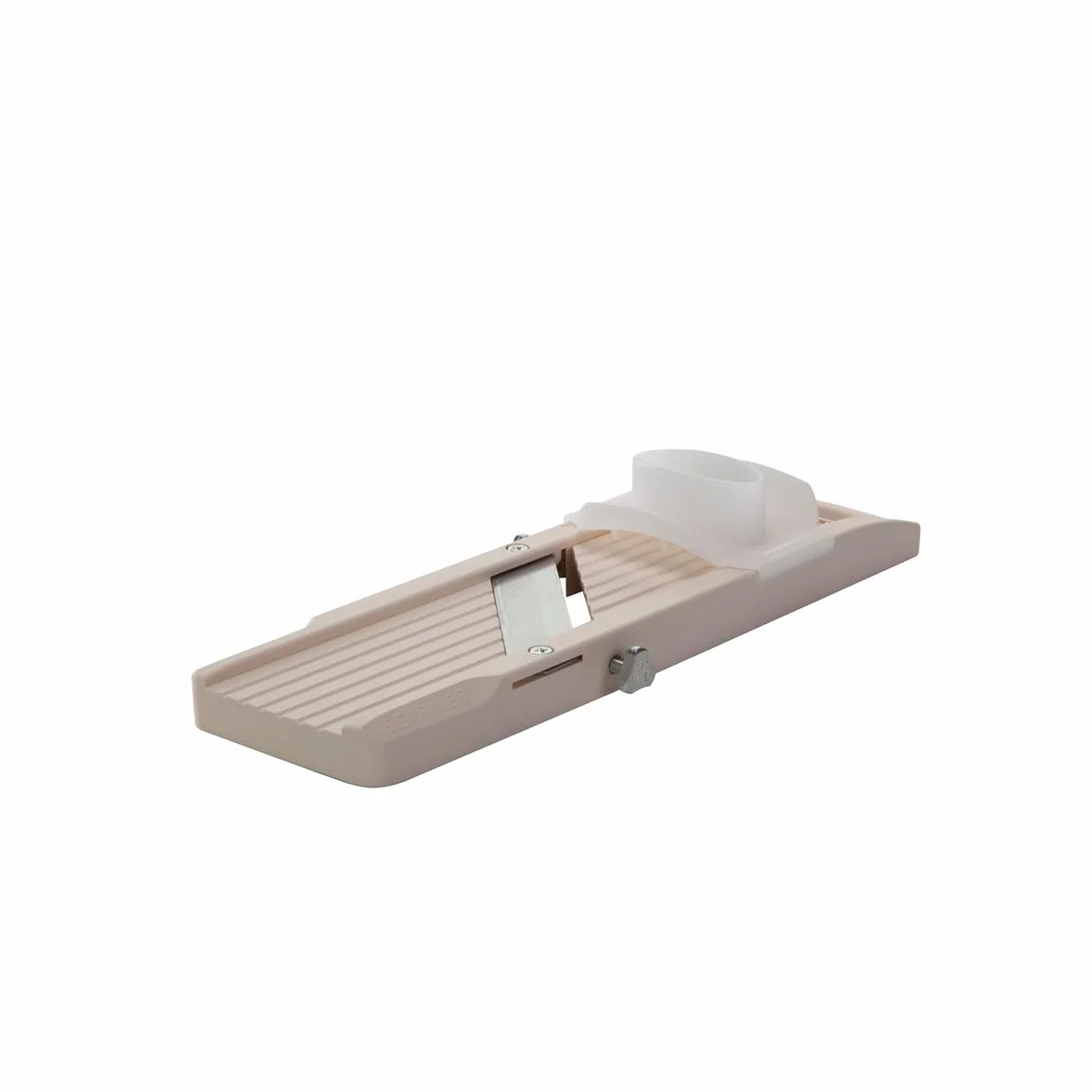 Benriner - Mandoline Japonaise Standard 65 mm - ABS + INOX - Tranche Fruits et Légumes et Réalise Frites et Juliennes - 3 Lames Interchangeables - Épaisseur Réglable