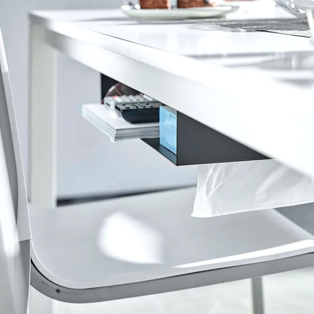 YAMAZAKI Tower Under-Table Shelf BK