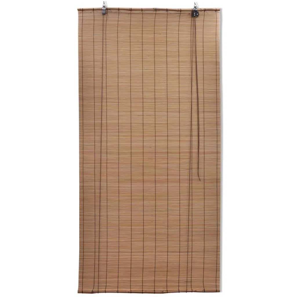 vidaXL Store Enrouleur Bambou Marron 120x220 cm Pare-Vue Pare-Soleil Maison