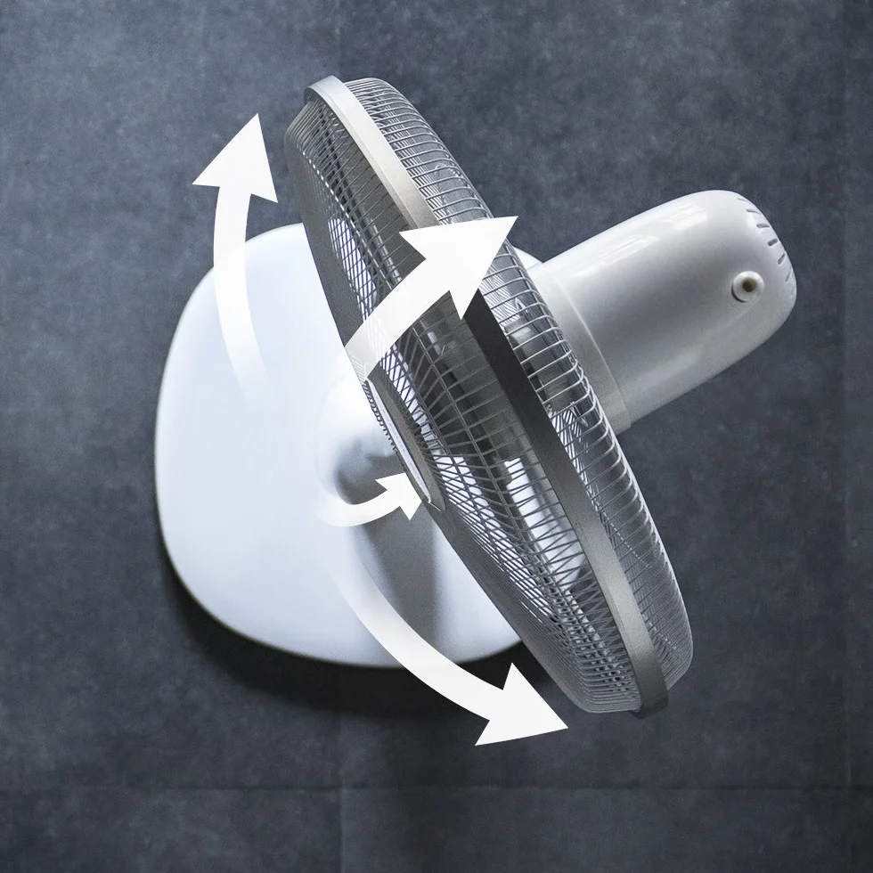 Cecotec Ventilateur de pied avec minuterie EnergySilence 1010 ExtremeFlow 60 W 10 pales puissant, oscillant silencieux, 3 vitesses, réglable, moteur en cuivre, blanc