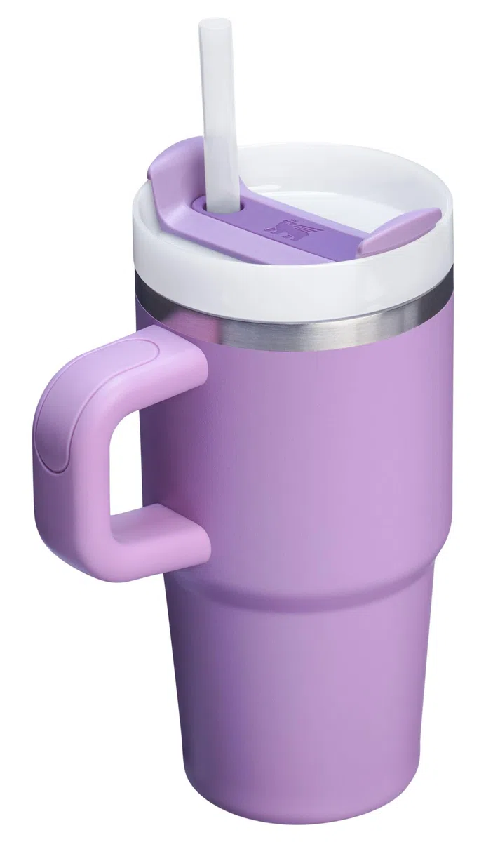 Stanley Quencher H2.0 - Gobelet avec poignée et paille de 591 ml – Couvercle Flowstate à 3 positions – Porte-gobelet compatible avec les voyages – Gobelet isotherme en acier inoxydable – Sans BPA –