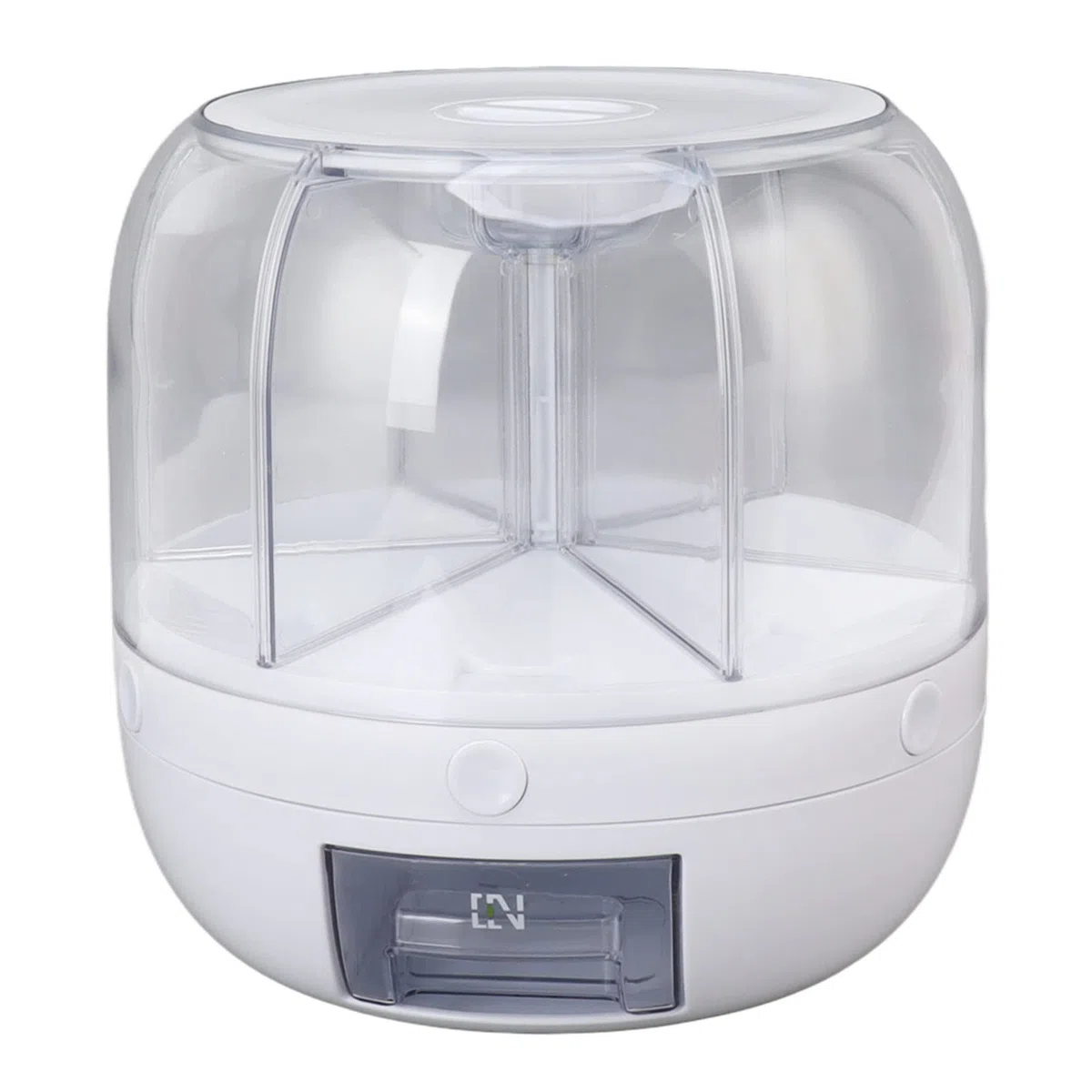 Distributeur De Céréales, Boîte De Stockage De Grains Rotative à 360 °, Distributeur De Riz, Conteneur De Grains à 6 Compartiments, Distributeur de rangement De Riz Pour Magasin De Cuisine
