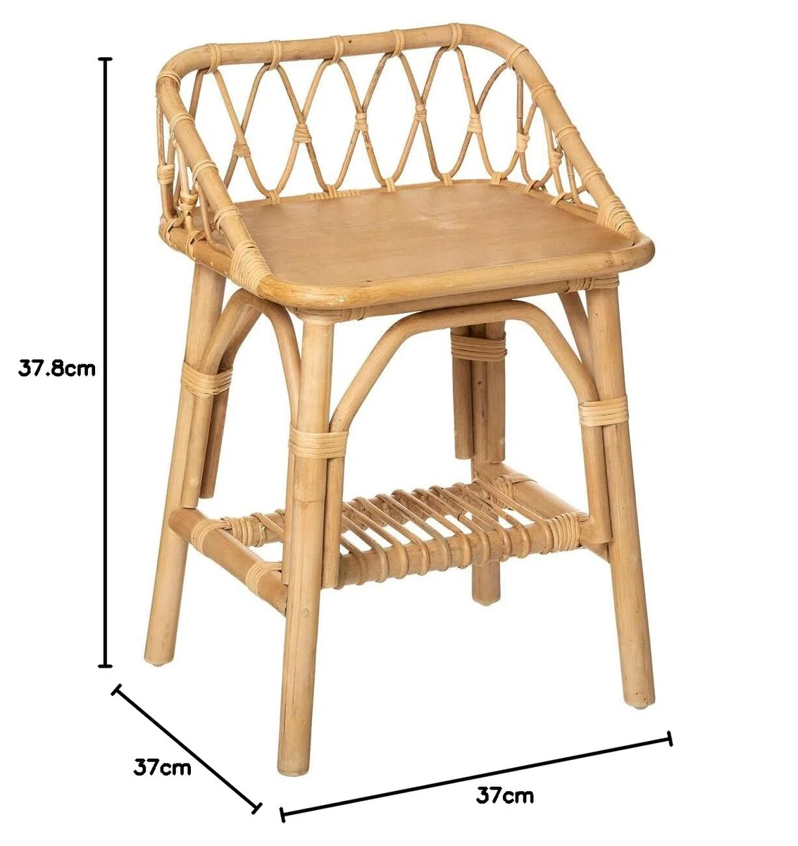 Atmosphera - Table de Chevet Enfant - rotin H56 cm