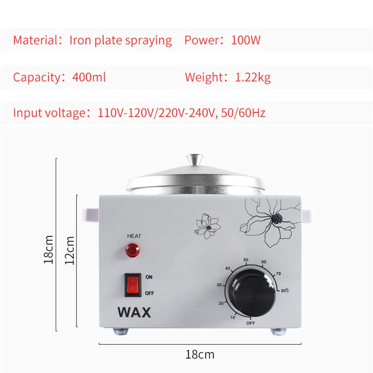 CUSMA Machine De Tempérage De Chocolat 10 ℃ ~ 80 ℃ Fondeur De Bricolage, Machine De Fonte De Chocolat Chaud De Chauffage d'eau De Contrôle De Température Automatique