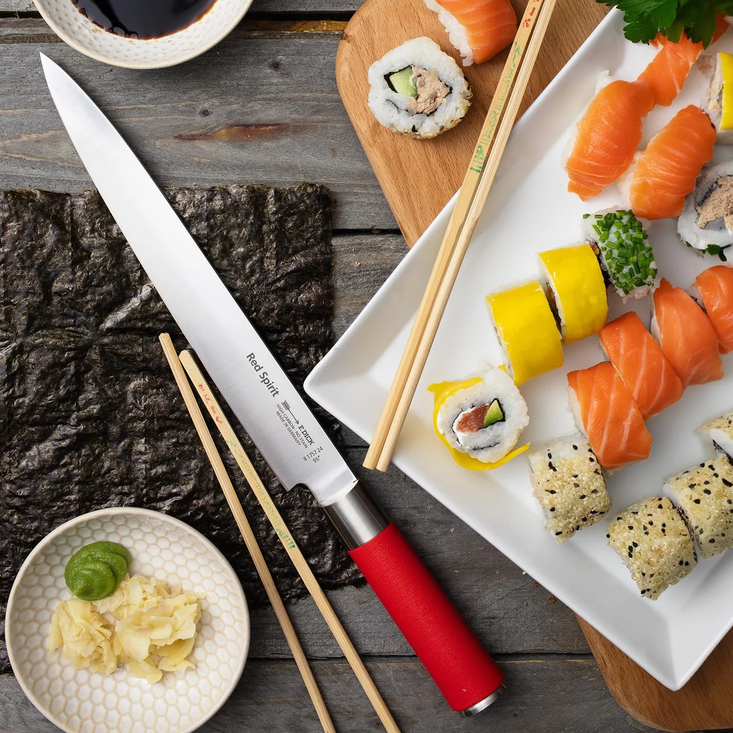 Dick Yanagiba Sushimesser Red Spirit