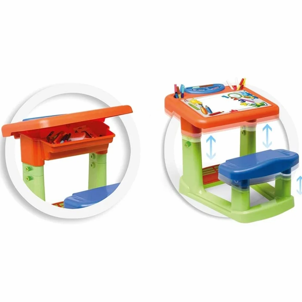Chicos - Mon Pupitre Extensible | Bureau Enfant Fille avec Tiroir de Rangement | +24 Mois (51002)