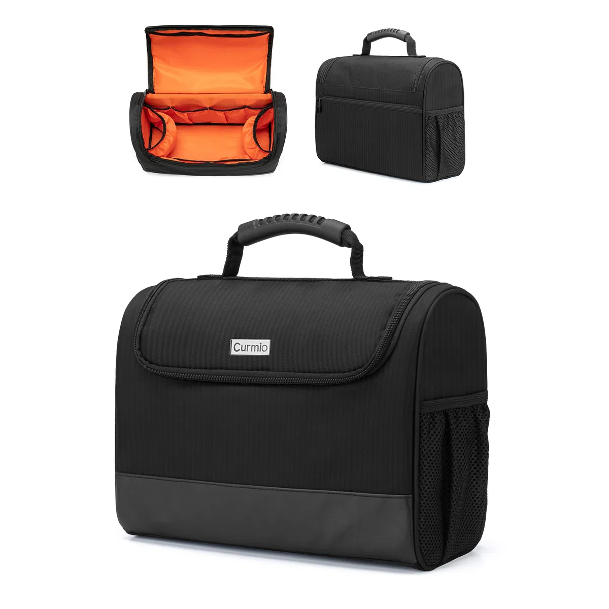 Curmio Sac de kit de barman, sac de transport de voyage portable pour ensemble d'outils de bar, parfait pour la fête de patio extérieur intérieur, noir (SAC UNIQUEMENT)