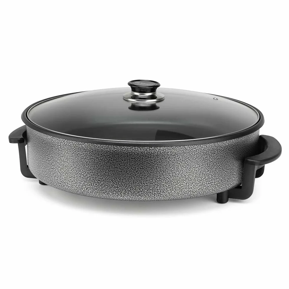 Orbegozo Autocuiseur électrique PZ 4270, 42 cm, 1500 W, capacité 10 litres, couvercle en verre avec poignée et valve de sécurité